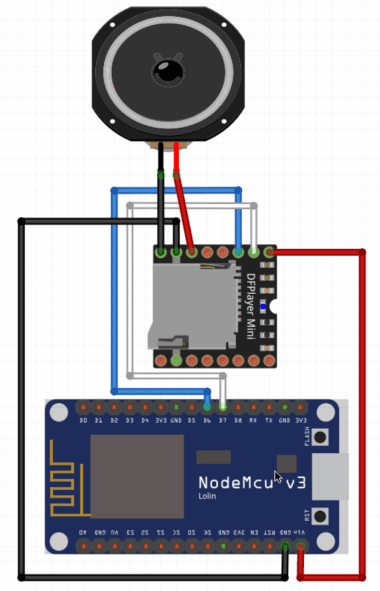 Build an Arduino MP3 Player with ESP8266 & DFPlayer Mini | raspberry.tips