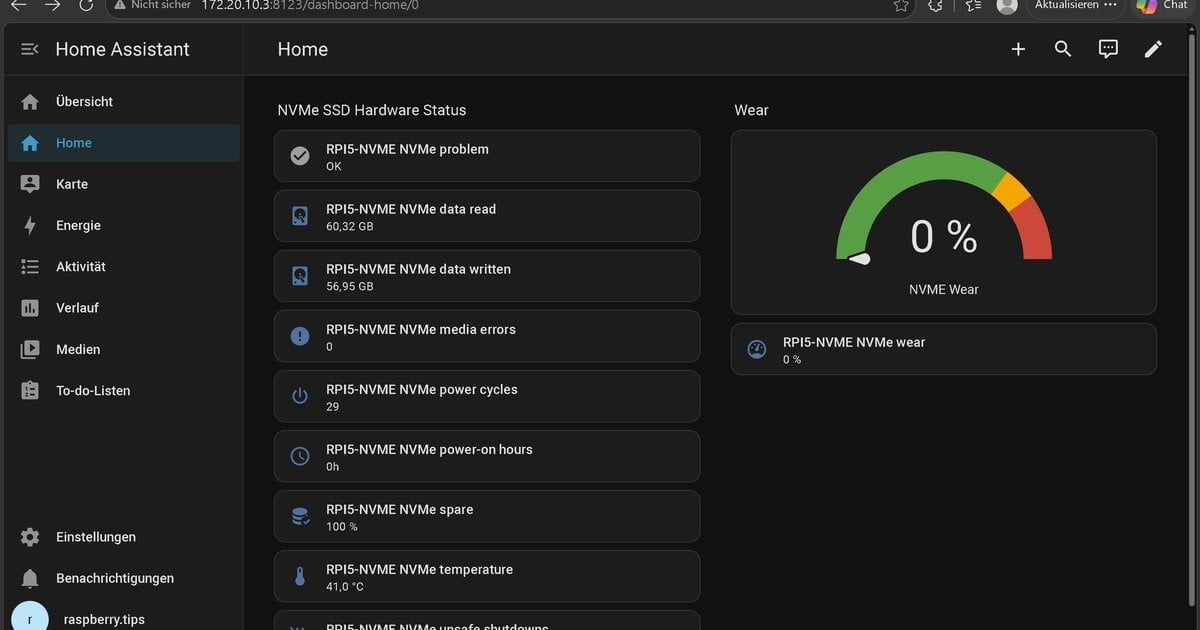 Arduino On Raspberry Pi Os Your SD Card Dies Silently – Monitor NVMe SSD Health in Home Assistant